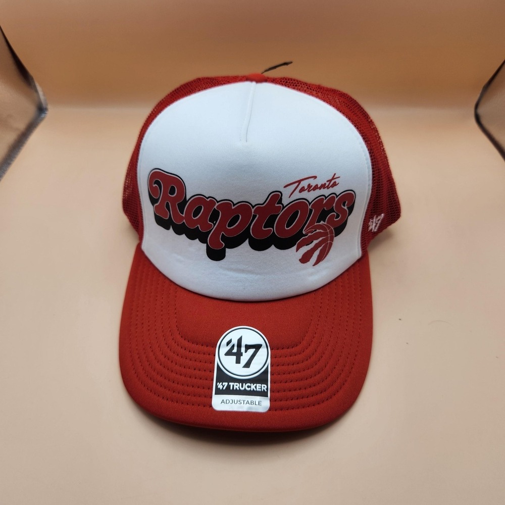 Toronto Raptors Hat Cap Snap Back Mens One Size Red NBA Basketball 47 Brand